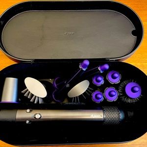 Dyson Airwrap, original model. Special edition color, purple/black.